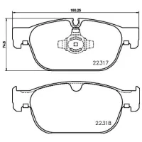 Plăcuțe de frână Brembo P 86 027 față/ disk photo 2