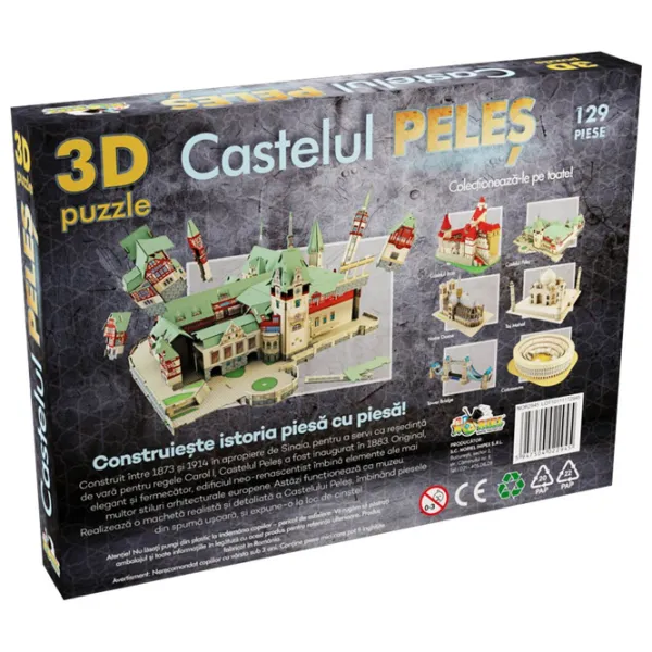 Puzzle 3D Noriel Castelul Peles 5+/ Numărul de piese: 129 photo 2 Puzzle 3D Noriel Castelul Peles 5+/ Numărul de piese: 129 photo 2
