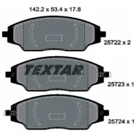 Plăcuțe de frână Textar 2572201 față/ disk photo 2