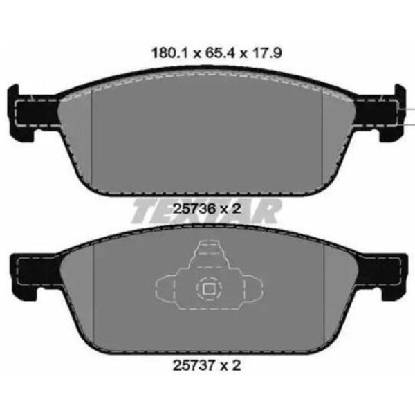 Тормозные колодки Textar 2573601 передние/ дисковые photo 2