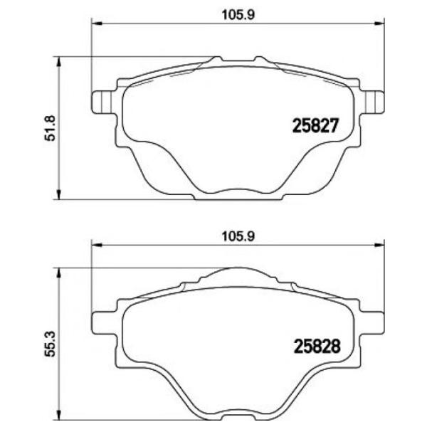 Тормозные колодки Textar 2582701 задние/ дисковые photo 2 Тормозные колодки Textar 2582701 задние/ дисковые photo 2