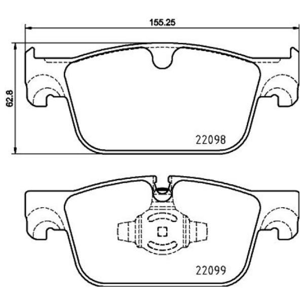 Plăcuțe de frână Brembo P 86 028 față/ disk photo 2 Plăcuțe de frână Brembo P 86 028 față/ disk photo 2