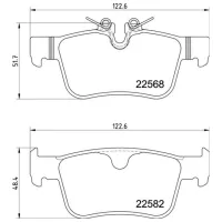 Plăcuțe de frână Brembo P 86 030 spate/ disk photo 2