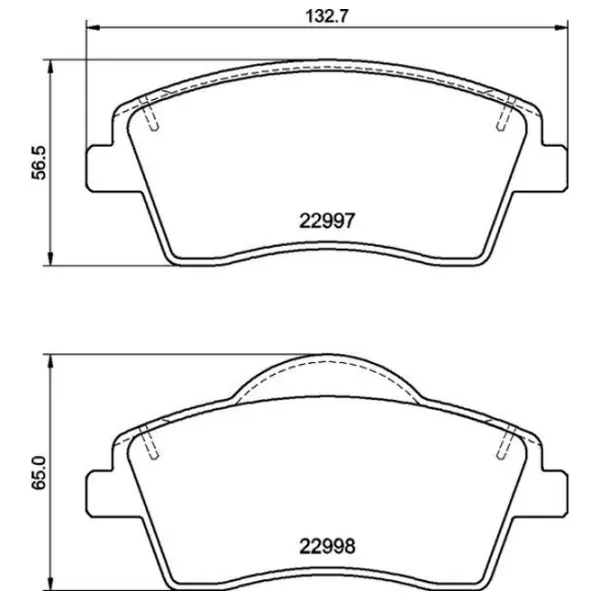 Тормозные колодки Brembo P 86 033 передние/ дисковые photo 2 Тормозные колодки Brembo P 86 033 передние/ дисковые photo 2
