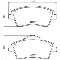 Plăcuțe de frână Brembo P 86 033 față/ disk photo 2