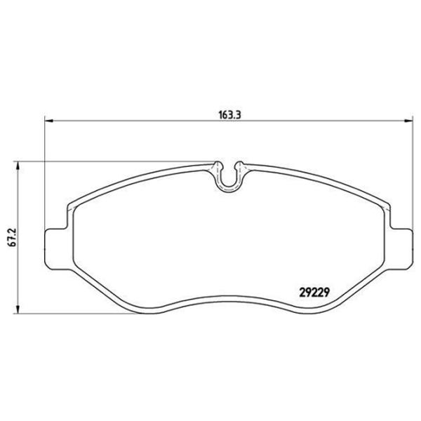 Plăcuțe de frână Brembo P A6 026 față/ disk photo 2