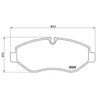Plăcuțe de frână Brembo P A6 026 față/ disk photo 2