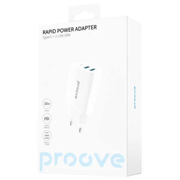 Сетевое зарядное устройство Proove Rapid 2 A/ Белый photo 5