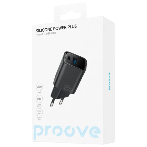 Încărcător de rețea Proove Silicone Power 2 A/ Black photo 5
