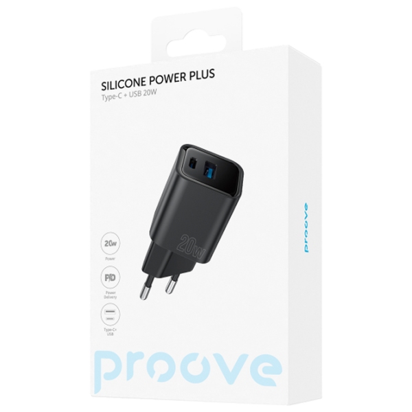 Încărcător de rețea Proove Silicone Power 2 A/ Black photo 5