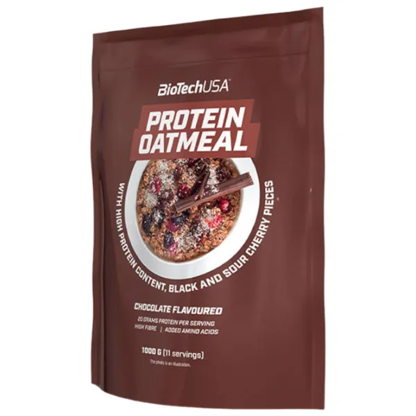 Proteină BioTechUSA Protein Oatmel 1000 g (5999076236435) Fulgi de ovăz/ Chocolate, cherry photo 2 Proteină BioTechUSA Protein Oatmel 1000 g (5999076236435) Fulgi de ovăz/ Chocolate, cherry photo 2