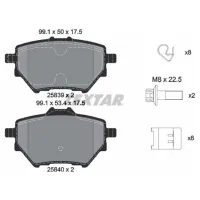 Тормозные колодки Textar 2583901 задние/ дисковые photo 2