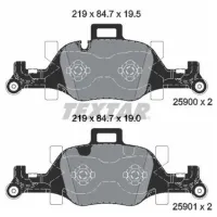 Тормозные колодки Textar 2590001 передние/ дисковые photo 2