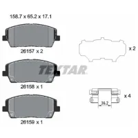 Plăcuțe de frână Textar 2615701 față/ disk photo 2