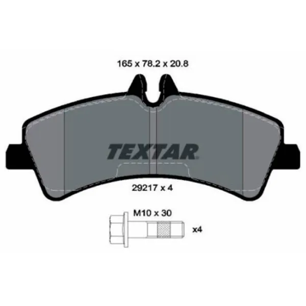 Тормозные колодки Textar 2921702 задние/ дисковые photo 2