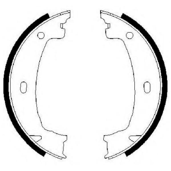 Тормозные колодки Textar 91053300 задние/ барабанные photo 2 Тормозные колодки Textar 91053300 задние/ барабанные photo 2