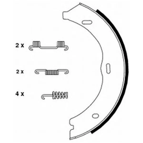 Plăcuțe de frână Textar 91061900 spate/ tobă photo 2 Plăcuțe de frână Textar 91061900 spate/ tobă photo 2