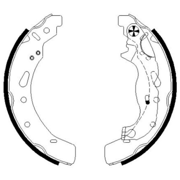 Тормозные колодки Textar 91072100 задние/ барабанные photo 2 Тормозные колодки Textar 91072100 задние/ барабанные photo 2
