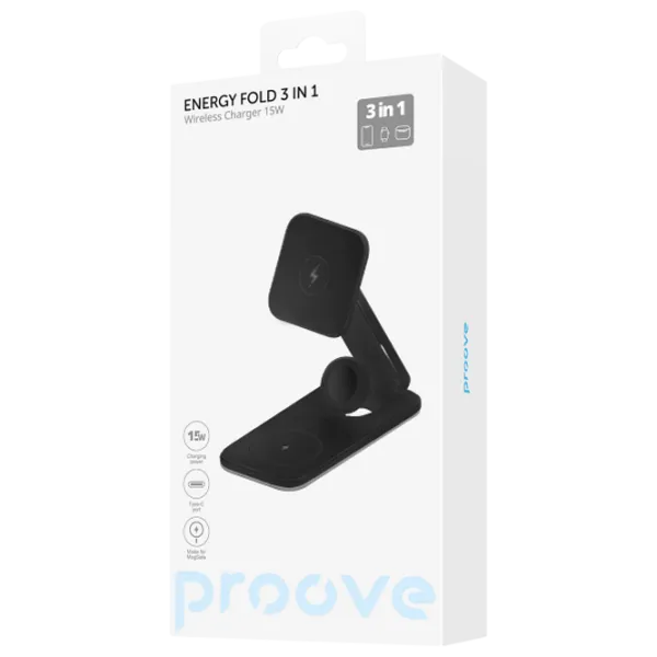 Încărcător wireless Proove Magnetic Energy Fold 2 A/ Black photo 5