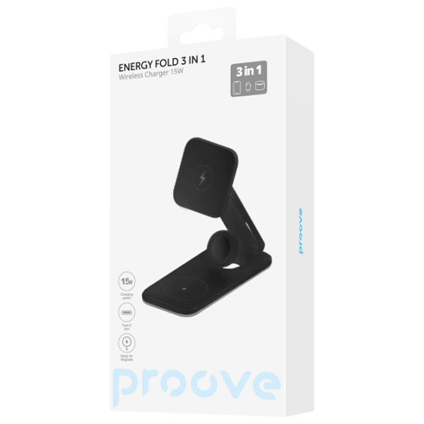 Încărcător wireless Proove Magnetic Energy Fold 2 A/ Black photo 5