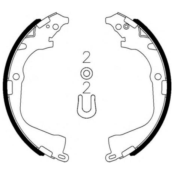 Plăcuțe de frână Textar 91078700 spate/ tobă photo 2