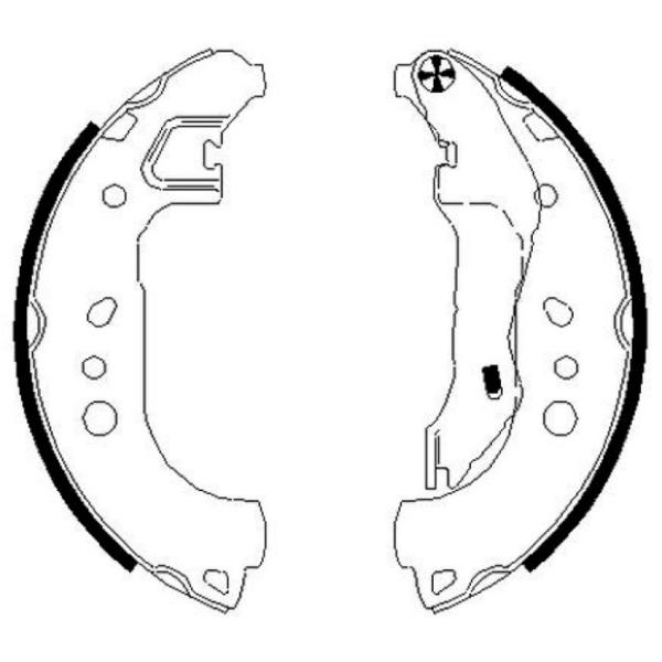 Plăcuțe de frână Textar 91080100 spate/ tobă photo 2 Plăcuțe de frână Textar 91080100 spate/ tobă photo 2