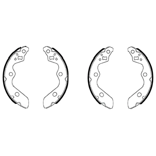 Plăcuțe de frână Textar 91085900 spate/ tobă photo 2