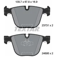Тормозные колодки Textar 2373101 задние/ дисковые photo 2