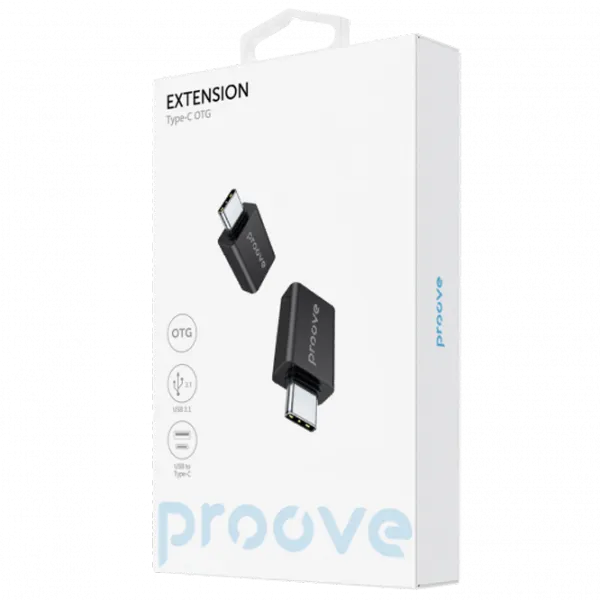 Адаптер Proove Extension USB Type-C/ Черный photo 3