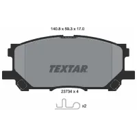 Тормозные колодки Textar 2373401 передние/ дисковые photo 2