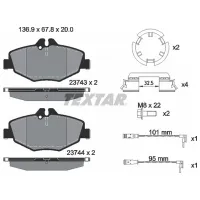 Plăcuțe de frână Textar 2374303 față/ disk photo 2