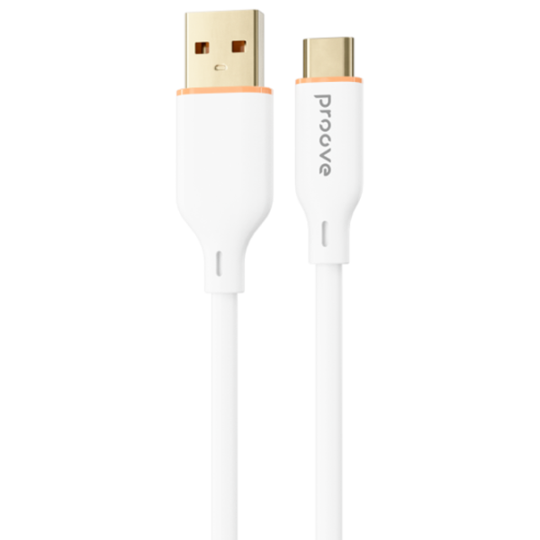 Кабель для телефона Jelly Silicone Proove USB Type-A + USB Type-C 1 м/ Белый photo 2