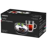 Set de căni Ardesto AR2650BG 270 ml/ Sticlă borosilicată/ Transparent photo 2