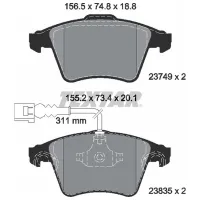 Тормозные колодки Textar 2374901 передние/ дисковые photo 2