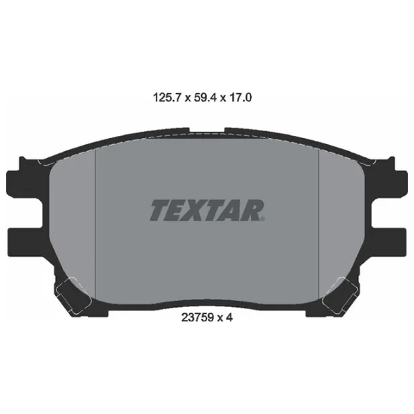Plăcuțe de frână Textar 2375901 față/ disk photo 2 Plăcuțe de frână Textar 2375901 față/ disk photo 2