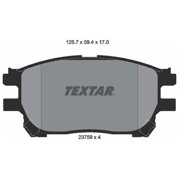 Plăcuțe de frână Textar 2375901 față/ disk photo 2 Plăcuțe de frână Textar 2375901 față/ disk photo 2