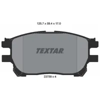 Тормозные колодки Textar 2375901 передние/ дисковые photo 2