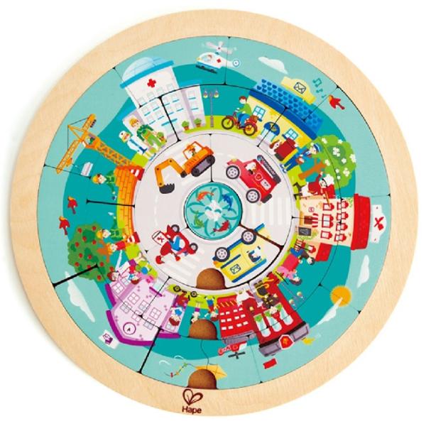 Пазл 2D Hape Jobs Roundabout 4+/ Количество деталей: 20 photo 3 Пазл 2D Hape Jobs Roundabout 4+/ Количество деталей: 20 photo 3