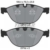 Plăcuțe de frână Textar 2379101 față/ disk photo 2