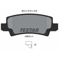 Тормозные колодки Textar 2383201 передние/ дисковые photo 2