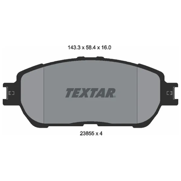 Plăcuțe de frână Textar 2385501 față/ disk photo 2 Plăcuțe de frână Textar 2385501 față/ disk photo 2