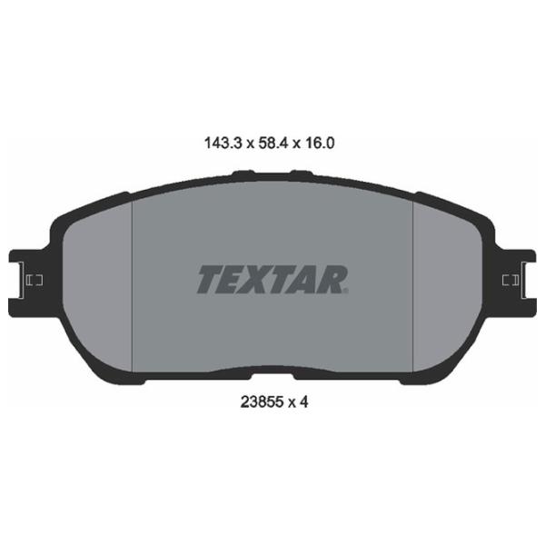 Plăcuțe de frână Textar 2385501 față/ disk photo 2 Plăcuțe de frână Textar 2385501 față/ disk photo 2