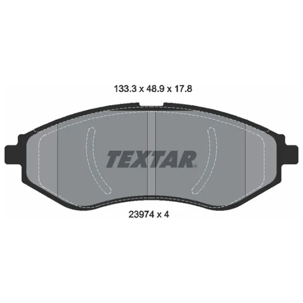 Тормозные колодки Textar 2397401 передние/ дисковые photo 2 Тормозные колодки Textar 2397401 передние/ дисковые photo 2