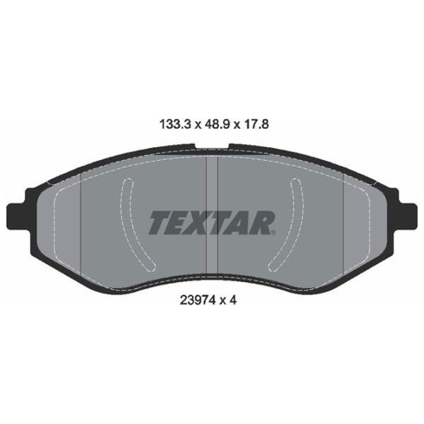 Тормозные колодки Textar 2397401 передние/ дисковые photo 2 Тормозные колодки Textar 2397401 передние/ дисковые photo 2