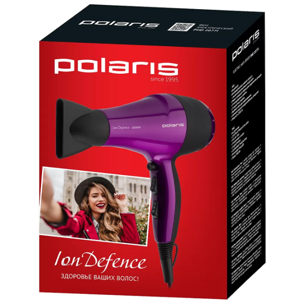 Фен Polaris PHD2077i 2000 Вт / Черный photo 3
