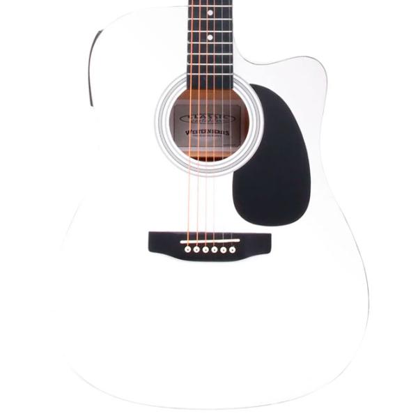 Chitară clasică Classic Cantabile WS-10WH-CE 4/ 4, Dreadnought, White photo 4