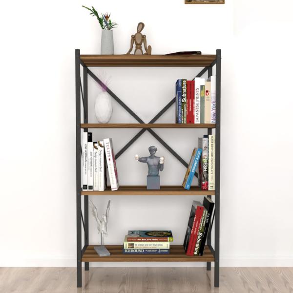 Стеллаж Fabulous 4 Shelves Metal 121см x 66см x 34см cm/ Металл/ Black photo 4 Стеллаж Fabulous 4 Shelves Metal 121см x 66см x 34см cm/ Металл/ Black photo 4