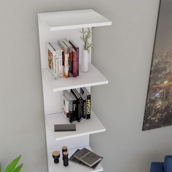 Etajeră Fabulous 6 Shelves 245AFF308 180 x 34.5 x 29.8 cm/ DSP/ White photo 4 Etajeră Fabulous 6 Shelves 245AFF308 180 x 34.5 x 29.8 cm/ DSP/ White photo 4