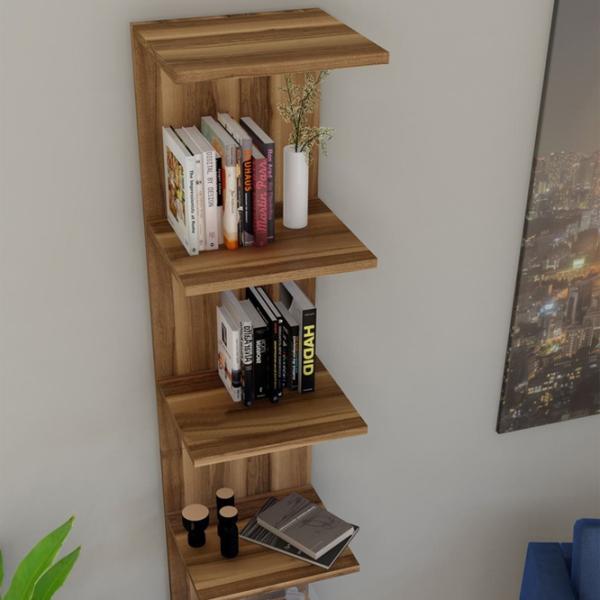 Стеллаж Fabulous 6 Shelves B9B1D2683 180см x 34.5см x 29.8см cm/ ДСП/ Walnut photo 4