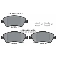 Тормозные колодки Textar 2412201 передние/ дисковые photo 2
